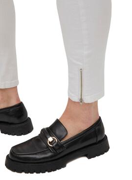 Hose Vila Skinnie It Weiss für Damen