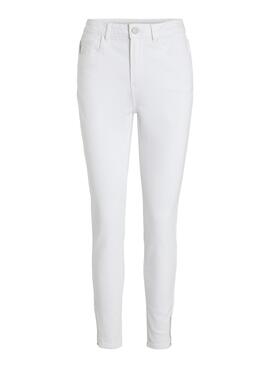 Hose Vila Skinnie It Weiss für Damen