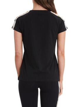 T-Shirt Kappa Apan Authentic Schwarz für Damen