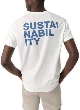 T-Shirt Ecoalf Sustainability Weiss für Herren