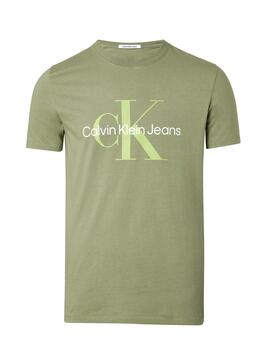 T-Shirt Calvin Klein Seasonal Monogram Grün