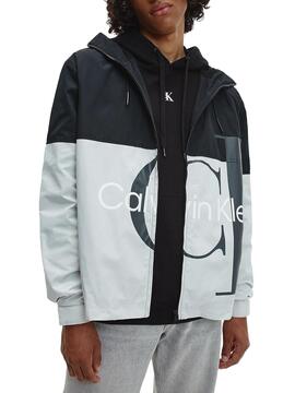 Windjacke Calvin Klein Bold Logo Grau Herren