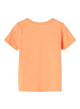 T-Shirt Name It Friss Mensaje Orange für Junge