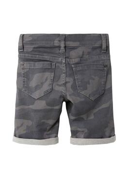 Bermuda Denim Name It Theo Tayson Camo Grau Junge