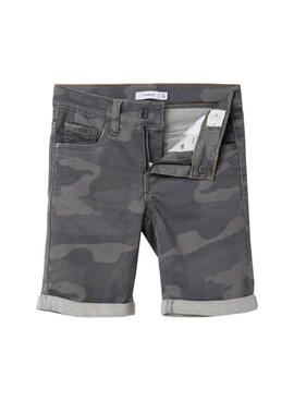 Bermuda Denim Name It Theo Tayson Camo Grau Junge