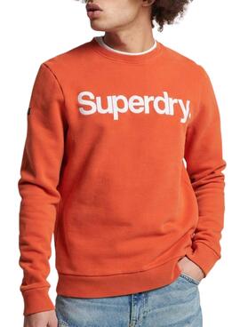 Sweatshirt Superdry Vintage Classic Orange Herren