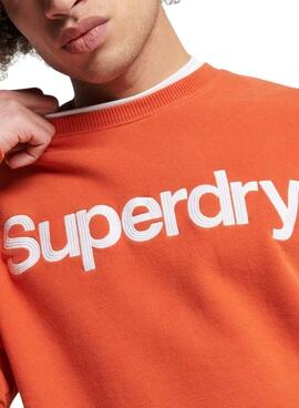 Sweatshirt Superdry Vintage Classic Orange Herren