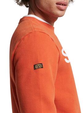 Sweatshirt Superdry Vintage Classic Orange Herren