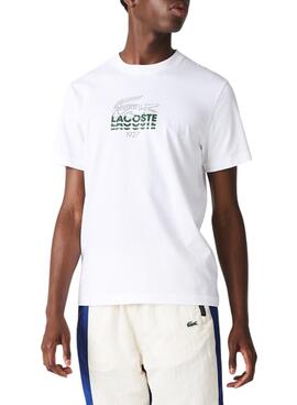 T-Shirt Lacoste TH1228 Weiss für Herren