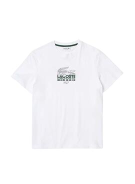 T-Shirt Lacoste TH1228 Weiss für Herren