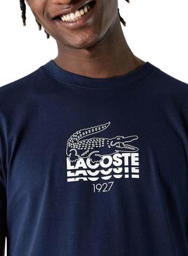 T-Shirt Lacoste TH1228 Marineblau für Herren