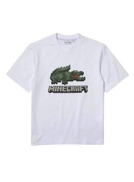 T-Shirt Lacoste x Minecraft Weiss Unisex