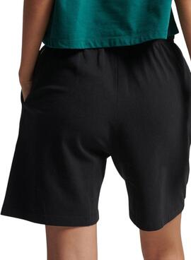 Short Superdry Code Core Sport Schwarz für Damen