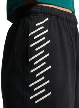 Short Superdry Code Core Sport Schwarz für Damen