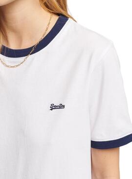 T-Shirt Superdry Vintage Logo Weiss für Damen