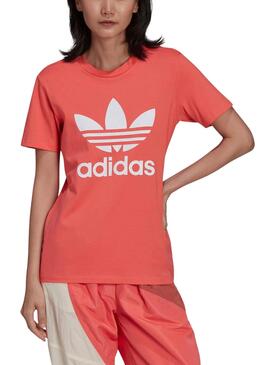 T-Shirt Adidas Trefoil Classics Rosa für Damen