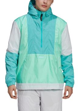 Windjacke Adidas Adventure Blocked Grün Herren