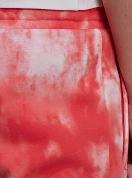 Bermuda Adidas Essentials Tie Dye Rosa für Herren