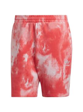 Bermuda Adidas Essentials Tie Dye Rosa für Herren