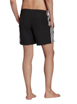 Badehose Adidas 3 Bänder Schwarz für Herren