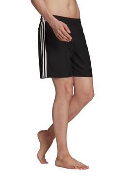 Badehose Adidas 3 Bänder Schwarz für Herren