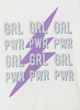 T-Shirt Name It Tikas Rayo Weiss für Mädchen