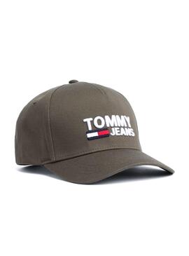 Cap Tommy Jeans-Logo Grün Herren