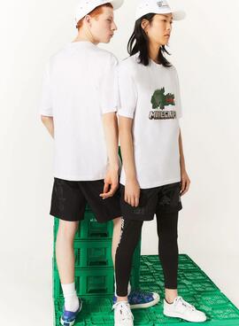 T-Shirt Lacoste x Minecraft Weiss Unisex