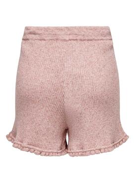 Short Only Lina Ruffle Rosa für Damen