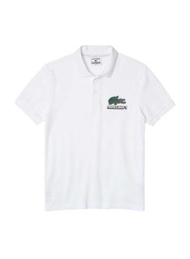 Polo Lacoste x Minecraft Weiss Classic Fit Unisex