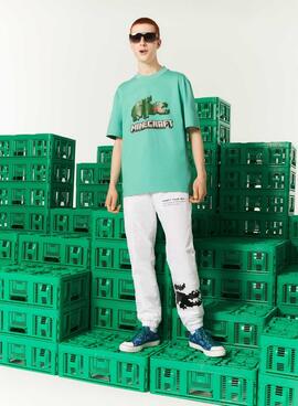 T-Shirt Lacoste x Minecraft Grün Unisex