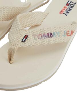 Sandalen Tommy Jeans Tie Dye Beige für Damen