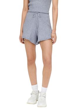 Short Only Lina Ruffle Blau für Damen