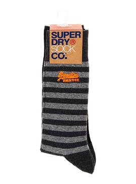 Pack Socken Superdry City Stripe Grey Men