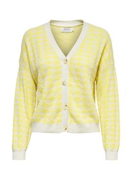 Strickjacke Only Vega Gelb für Damen