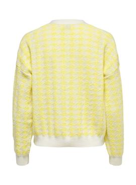 Strickjacke Only Vega Gelb für Damen