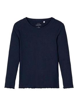 T-Shirt Name It Vemma Marineblau Mädchen