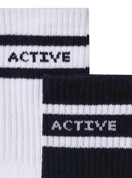 Set 2 Socken Mayoral Aktiv Schwarz Weiss Mädchen