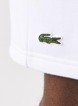 Bermuda Lacoste Sport Tennis Sweatshirt Weiss Herren