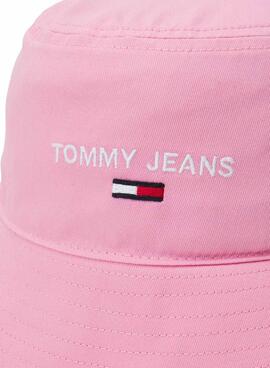 Hut Tommy Jeans Sport Bucket Rosa für Damen