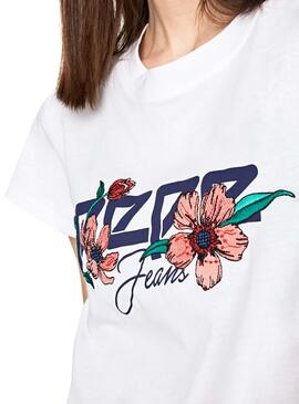 T-Shirt Pepe Jeans Alissa Weiß Damen