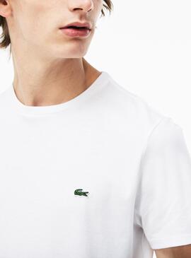 T-Shirt Lacoste Pimabaumwolle Weiss Für Herren