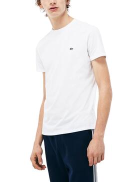 T-Shirt Lacoste Pimabaumwolle Weiss Für Herren