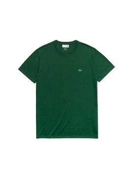 T-Shirt Lacoste Pimabaumwolle Grün für Herren