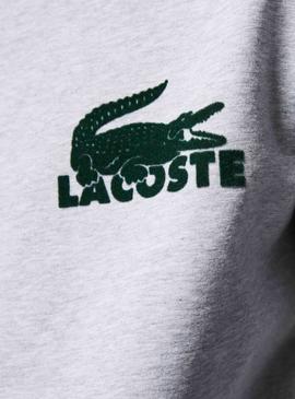 Sweatshirt Lacoste Lounge Grau Croco Für Herren