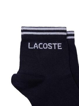 Pack Socken Lacoste Sport Weiss Marineblau Herren