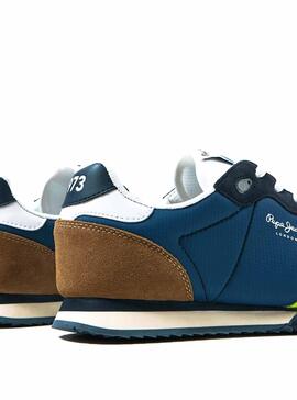 Sneaker Pepe Jeans Retro Holland Blau Herren