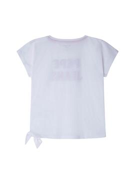 T-Shirt Pepe Jeans Honey Weiss Für Mädchen