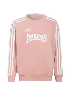 Sweatshirt Adidas Original Pastel Rosa Für Mädchen