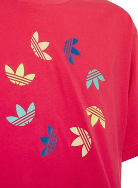 T-Shirt Adidas Cropped Ring Trifoil Pink Mädchen